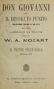Cover of Don Giovanni by Wolfgang Amadeus Mozart