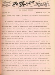 Cover of Double boiler dishes by United States. Department of Agriculture. Radio Service