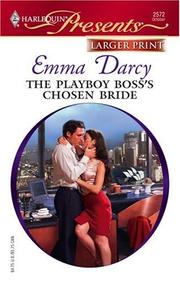 Front cover of The Playboy Boss's Chosen Bride by Emma Darcy