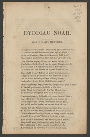 Front cover of Dyddiau Noah by Davis, J. of Merthyr
