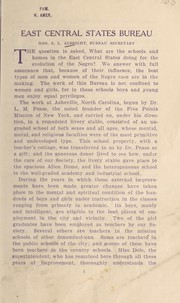 Front cover of East Central States Bureau by Albright, E. L. Mrs
