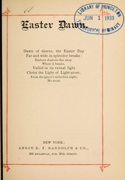 Cover of Easter dawn by Unknown