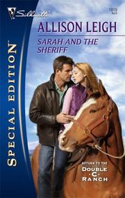 Front cover of Sarah and the Sheriff by Allison Leigh