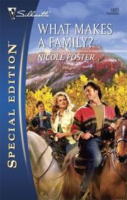Cover of What Makes A Family? by Nicole Foster