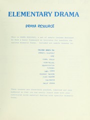 Cover of Elementary drama by Alberta. Alberta Education