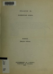 Front cover of Elementary school science (interim edition) by Alberta. Dept. of Education