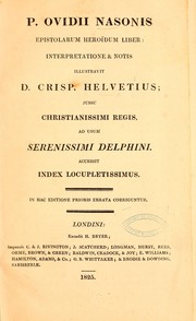 Front cover of Epistolarum Heroïdum liber by Ovid