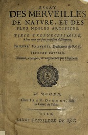 Cover of Essay des merueilles de nature, et des plus nobles artifices by Etienne Binet