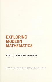 Front cover of Exploring modern mathematics by Mervin Laverne Keedy