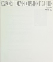 Cover of Export development guide by Alberta. Alberta Economic Development and Trade