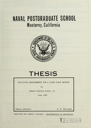 Front cover of Facilities requirements for a flash X-ray machine by Edward Charles Jr Zurey