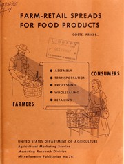 Front cover of Farm-retail spreads for food products by United States. Agricultural Marketing Service