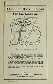 Front cover of The farthest front for the kingdom by Methodist Church (Canada). Methodist National Campaign