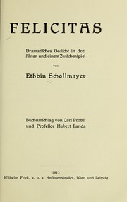 Cover of Felicitas by Ethbin Schollmayer