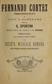 Cover of Fernando Cortez by Gaspare Spontini
