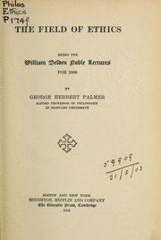 Cover of The field of ethics by George Herbert Palmer