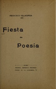 Cover of Fiesta de poesía by Francisco Villaespesa
