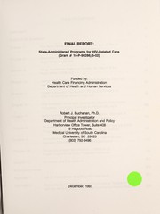 Cover of Final report by Robert J. Buchanan