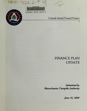 Cover of Finance plan update by Massachusetts Turnpike Authority.