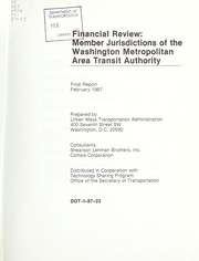 Front cover of Financial review by United States. Urban Mass Transportation Administration. Technical Assistance Program