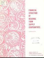 Cover of Financial structure of regional farm supply cooperatives by Nelda Griffin