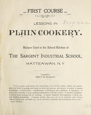Cover of First course by Emily W. Stanley