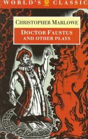 Cover of Plays by Christopher Marlowe
