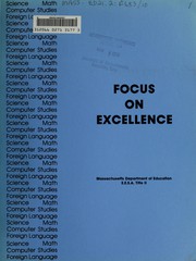 Front cover of Focus on excellence by Massachusetts. Dept. of Education. Title II Project