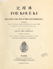 Cover of Fo Kou Ki by Faxian