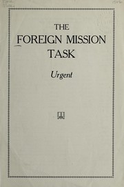 Cover of The foreign mission task by Alfred T. Howard