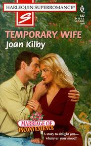 Front cover of Temporary Wife by Joan Kilby