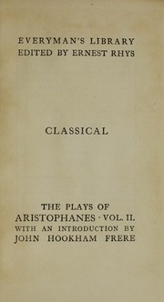 Front cover of The  frogs and three other plays by Aristophanes