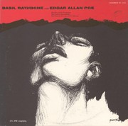 Front cover of Basil Rathbone Reads Edgar Allan Poe (Cask of Amontillado / Facts in the Case of M. Valdemar / Pit and the Pendulum) by Edgar Allan Poe
