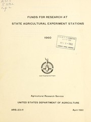 Front cover of Funds for research at State Agricultural Experiment Stations by United States. Cooperative State Research Service