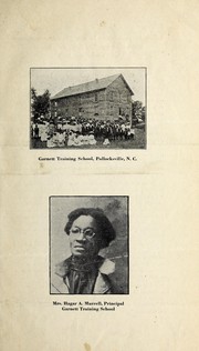 Front cover of Garnett Training School, Pollocksville, N.C. by Furman, N. E. C. Mrs
