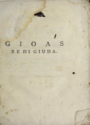 Cover of Gioas, re di Giuda by Pietro Metastasio