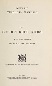 Cover of The golden rule books by Unknown