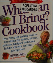 Cover of What can I bring? by Anne Byrn