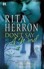 Front cover of Don't Say A Word by Rita B. Herron