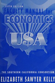 Front cover of Faculty manual for Economics U$A by Elizabeth Sawyer Kelly