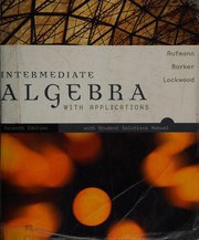 Front cover of Intermediate algebra with applications by Richard N. Aufmann