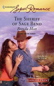 Front cover of The Sheriff Of Sage Bend by Brenda Mott