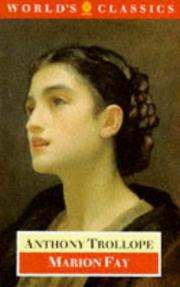 Cover of Marion Fay by Anthony Trollope