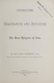 Front cover of Hinduism, Brahmanism and Buddhism by John Handley