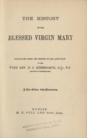 Front cover of The history of the Blessed Virgin Mary by Orsini abbé