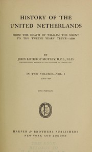 Front cover of History of the United Netherlands by John Lothrop Motley