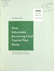 Front cover of How adjustable revolving fund capital plan works by Nelda Griffin