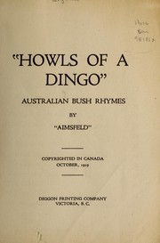 Front cover of Howls of a dingo by Aimsfeld.