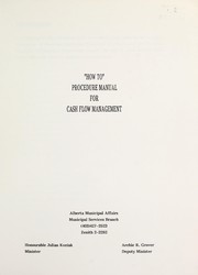 Front cover of "How to" procedure manual for cash flow management by Alberta. Municipal Services Branch