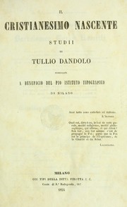 Front cover of Il cristianesimo nascente by Dandolo, Tullio conte